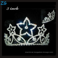 Elegante Braut-Festzug-Kronprinzessin-Tiara-Stern-geformte Tiara